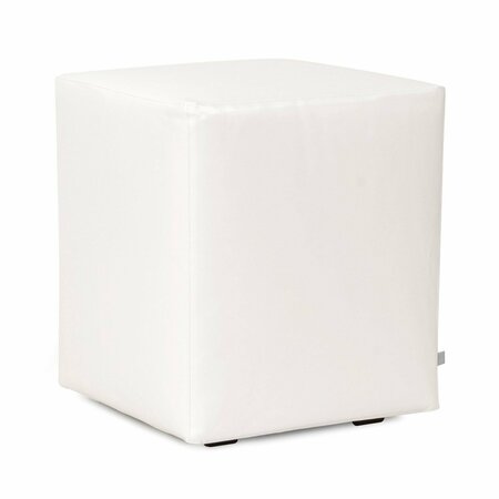 HOWARD ELLIOTT Universal Cube Cover Faux Leather Avanti White - Cover Only Base Not Included C128-190